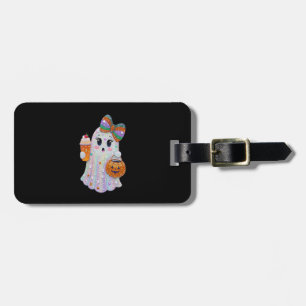 Trendy Halloween Rhinestones Ghost Luggage Tag