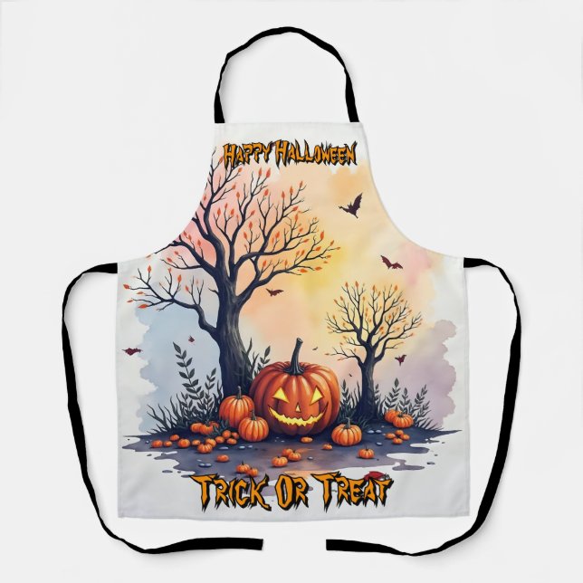 Trendy Halloween Spooky Cute Collection Apron (Front)