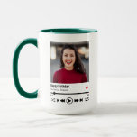 Trendy Happy Birthday Personalized Name Photo Mug<br><div class="desc">This personalized song playlist birthday design can be customized with your own message to your husband, wife, boyfriend, girlfriend, mother, father, brother, sister, family, or friends. This can be done by replacing the word "Happy Birthday" with your own short custom word/quote. The name can also be changed to your own...</div>