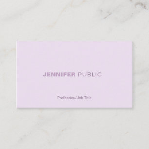 Trendy Harmonic Colors Professional Elegant Plain Business Card