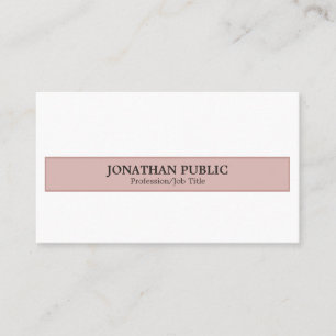 Trendy Harmonic Colors Professional Elegant Plain Business Card