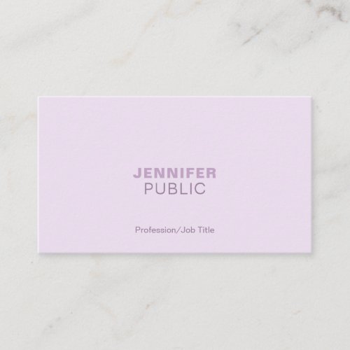 Trendy Harmonic Colors Professional Elegant Plain Business Card