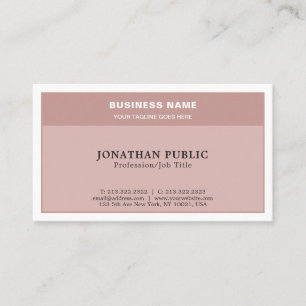 Trendy Harmonic Colors Professional Stylish Plain Business Card