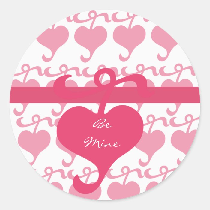 Trendy Heart Design Valentine's Day Sticker