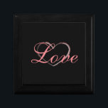 Trendy Heart Gray Calligraphy Love Wedding Gift Box<br><div class="desc">You can easily change the fonts and colors. You can also add your logo and the background image as you like.</div>