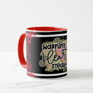 Trendy Heart Stealer Valentines Day Mug