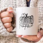 Trendy Hello Pumpkin Coffee Mug<br><div class="desc">A trendy design for fall that says "Hello Pumpkin!"</div>