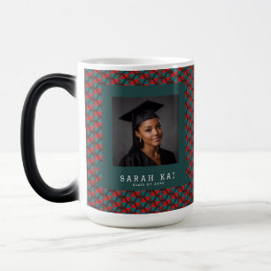 Trendy Hex Print Congrat Graduate Color Morph Mug