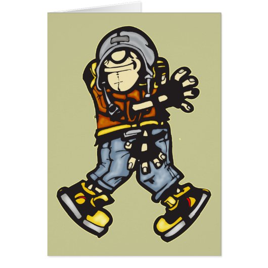 Trendy Hip Hop Dancer Cards (Front)