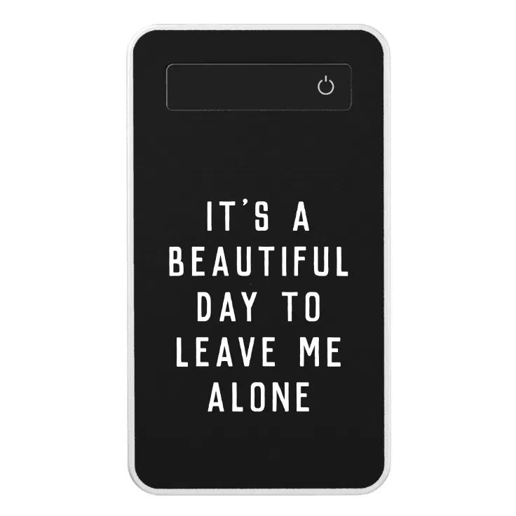 trendy hipster funny quote power bank | Zazzle