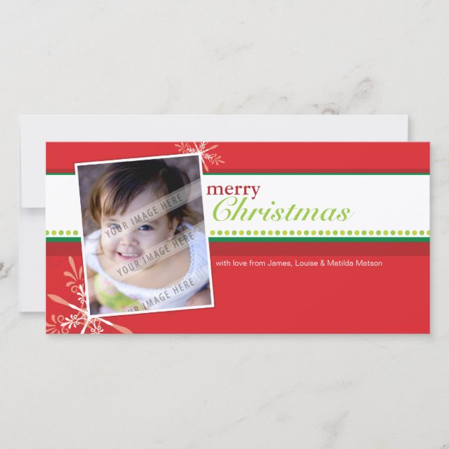 TRENDY HOLIDAY PHOTOCARD :: brightlyflaked 5L Card (Front)