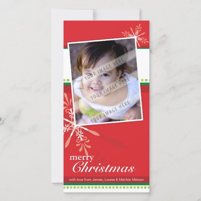 TRENDY HOLIDAY PHOTOCARD :: brightlyflaked 5P Card (Front)