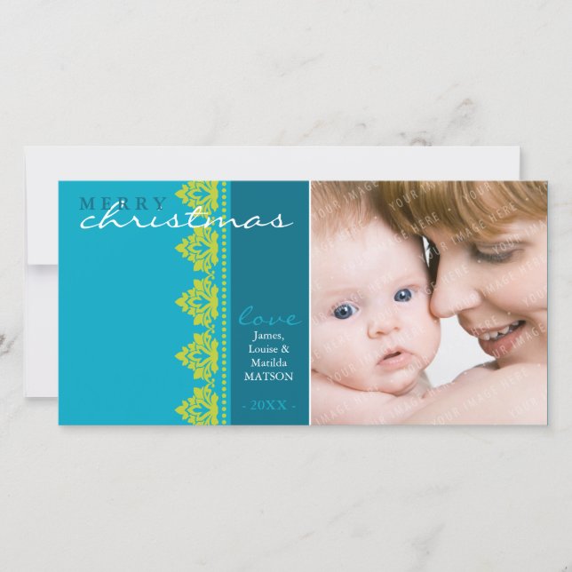 TRENDY HOLIDAY PHOTOCARD :: pretty bordered L1 Card (Front)