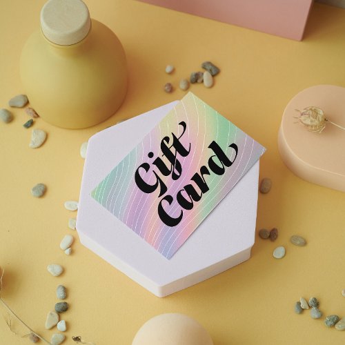 Trendy Hologram Esthetician Certificate Gift Card