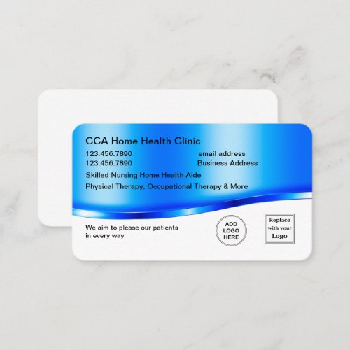 Trendy Home Health Business Cards
