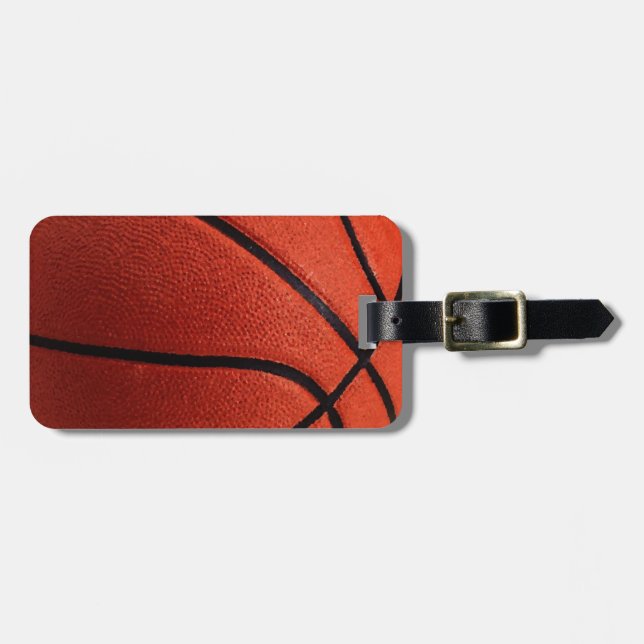 Trendy Hot Basketball Luggage Tag (Front Horizontal)