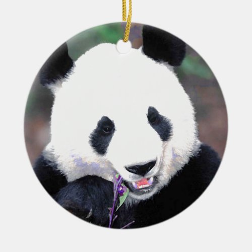 Trendy Hot Chic Cool Panda Christmas Tree Ornament