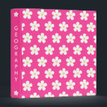 Trendy Hot Pink Daisy 3 Ring Binder<br><div class="desc">Why settle for a boring school binder when you can add some aesthetic flair to your school supplies?  This awesome daisy print 3-ring school binder is the perfect combination of cuteness and functionality,  and it's sure to become your go-to accessory for a successful school year!</div>