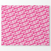 Happy Birthday On Pink  Birthday wrapping paper, Pink happy