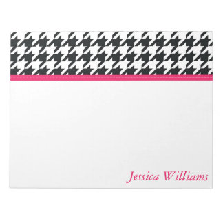 Trendy Houndstooth Notepad