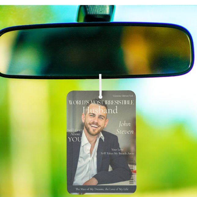Trendy Husband Magazine Cover style photos Air Freshener (Trendy Husband Magazine Cover style photos Air Freshener)