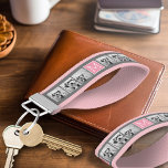 Trendy Instagram Photo Collage Custom Monogram Wrist Keychain<br><div class="desc">Use 3 square photos to create a unique and personal gift. Or you can keep the hipster puppy and make a trendy keepsake. If you need to adjust the pictures,  click on the customize tool to make changes.</div>
