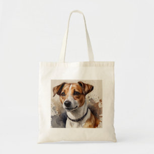 Trendy Jack Russell Terrier watercolor Tote Bag