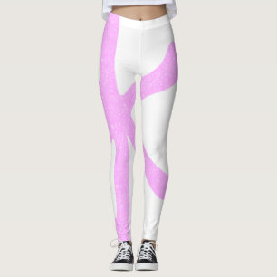 Trendy Japanese Pink Sparkles Party Leggings