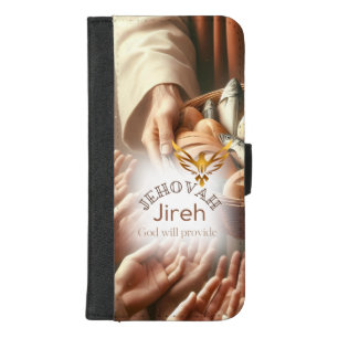 Trendy Jesus Loaves Fish Jireh Gold Dove iPhone 8/7 Plus Wallet Case