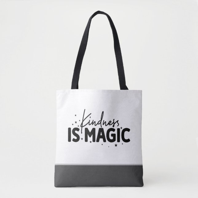 Trendy Kindness Is Magic Tote Bag (Front)