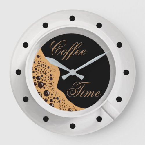 Trendy Kitchen Coffee Time Wall Clocks