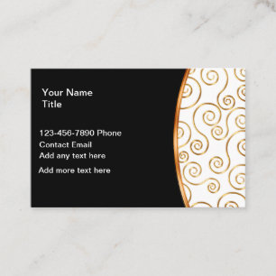 Trendy Ladies Classy Personal Contact Cards