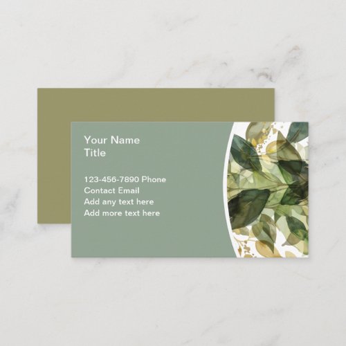 Trendy Ladies Personal Contact Cards