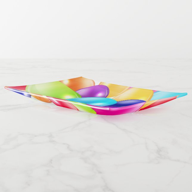 Trendy Large Balloon Party Trinket Tray (Angled)