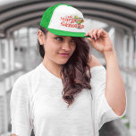Trendy Last Margarita as a Señorita Trucker Hat<br><div class="desc">Celebrate with these trendy peachy orange "last margarita as a señorita" bachelorette party/bridal party trucker hats.</div>