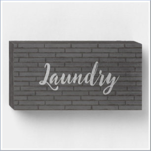 Trendy Laundry Room Decor Wooden Box Sign