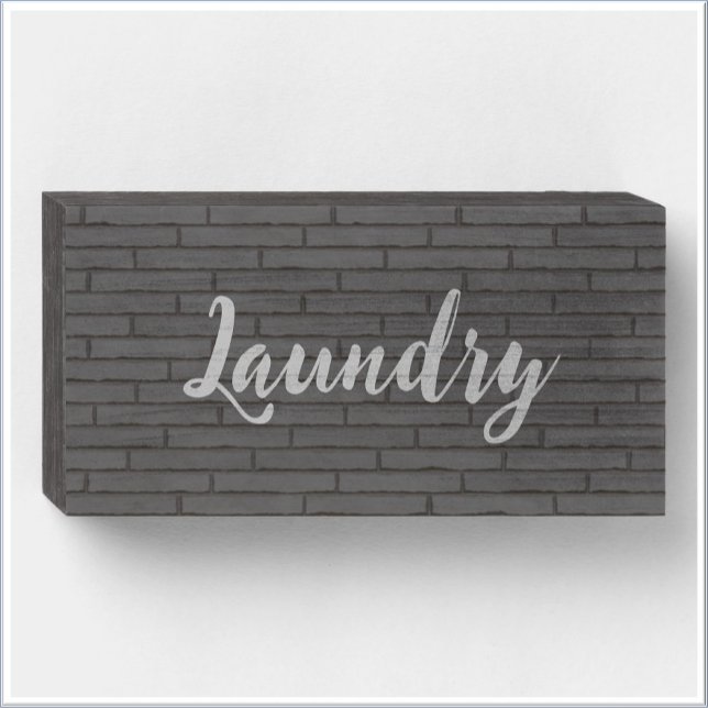 Trendy Laundry Room Decor Wooden Box Sign (Creator Uploaded)