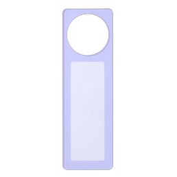 Trendy Lavender color ready to customize Door Hanger