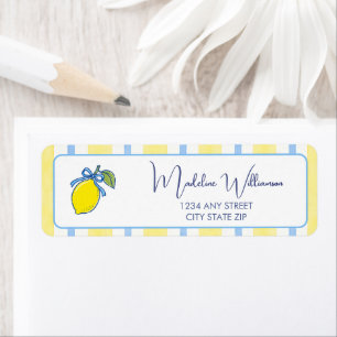 Trendy Lemon Aesthetic Freshly 21 Birthday Label