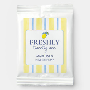 Trendy Lemon Aesthetic Freshly 21 Birthday Lemonade Drink Mix