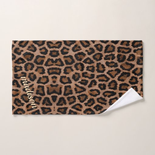 Trendy Leopard Big Cat Animal Pattern Bath Towel Set Zazzle
