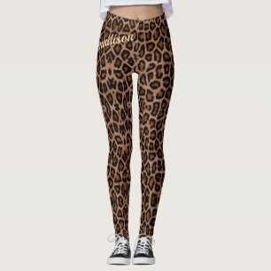 Trendy Leopard Big Cat Gorgeous Animal Pattern Leggings