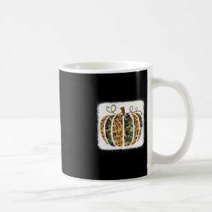 Trendy Leopard Camo Pumpkin Animal Print Cheetah F Coffee Mug
