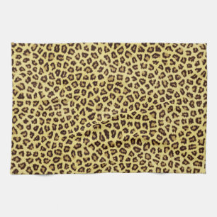 Trendy Leopard Cheetah Print Kitchen Towel