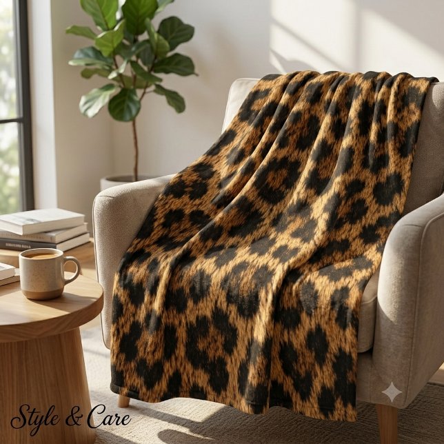 Trendy Leopard Pattern Soft Fleece Blanket Home (Trendy Leopard Pattern Soft Fleece Blanket Home)