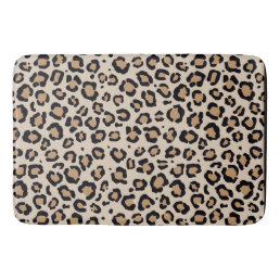 Trendy Leopard Print  Bath Mat