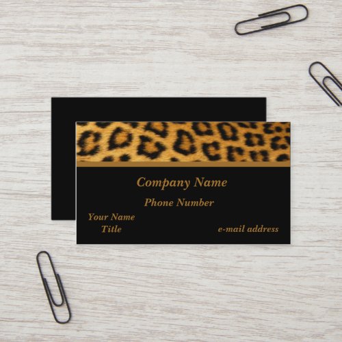 Leopard Business Cards