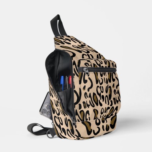 Trendy Leopard Print Crossbody Sling Bag