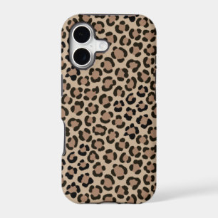 Trendy Leopard Print Fur Effect Repeat Pattern iPhone 17 Case