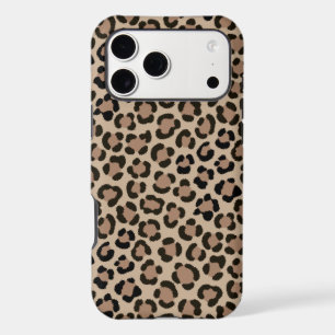 Trendy Leopard Print Fur Effect Repeat Pattern iPhone 17 Pro Max Case
